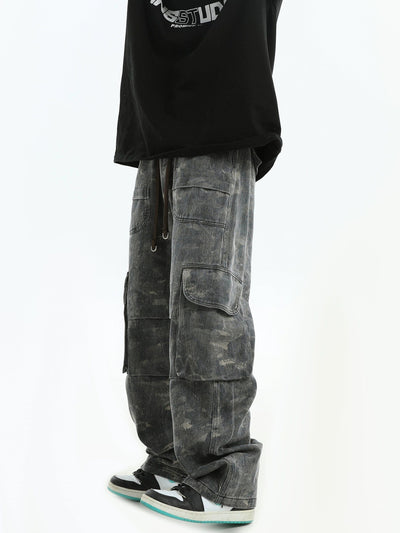 Camouflage Bootcut Cargo Pants Korean Street Fashion Pants By INS Korea Shop Online at OH Vault