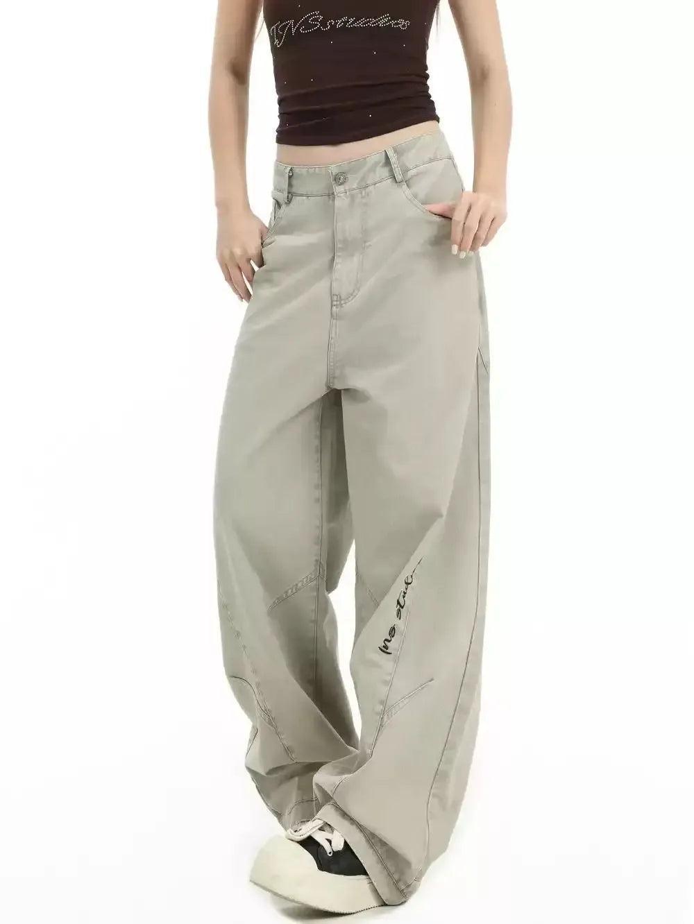 Structured Versatile Straight Jeans Korean Street Fashion Jeans By INS Korea Shop Online at OH Vault
