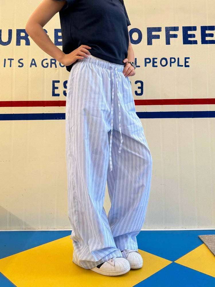 Drawstring Striped Casual Pants Korean Street Fashion Pants By Made Extreme Shop Online at OH Vault