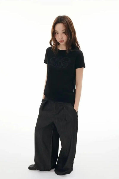 Side Pockets Loose Jeans Korean Street Fashion Jeans By Funky Fun Shop Online at OH Vault
