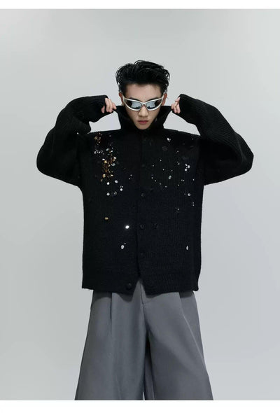 Assorted Details Buttoned Sweater Korean Street Fashion Sweater By Argue Culture Shop Online at OH Vault