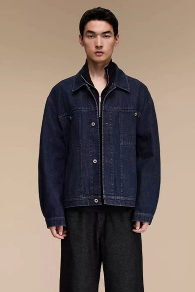 Neat Boxy Denim Jacket Korean Street Fashion Jacket By Opicloth Shop Online at OH Vault