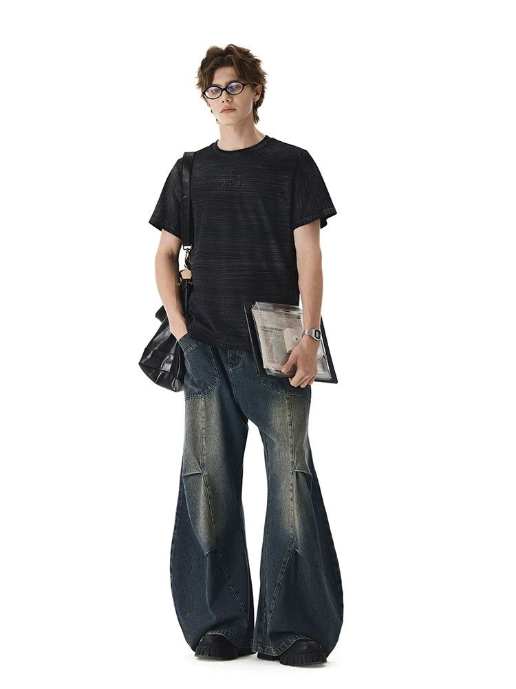 Balloon Ends Faded Jeans Korean Street Fashion Jeans By Argue Culture Shop Online at OH Vault