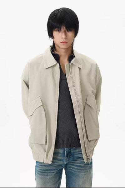 Side Pockets Versatile Jacket Korean Street Fashion Jacket By 77Flight Shop Online at OH Vault