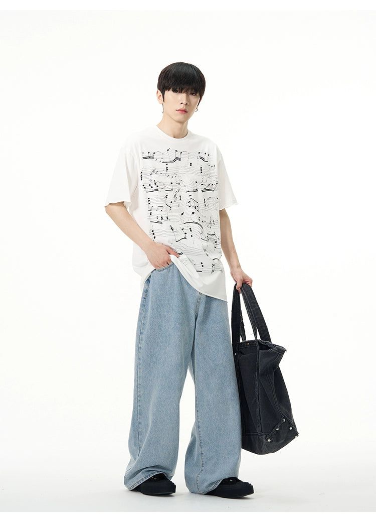 Light Washed Comfty Jeans Korean Street Fashion Jeans By 77Flight Shop Online at OH Vault