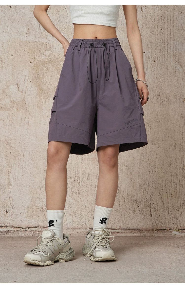 Pull String Gartered Shorts Korean Street Fashion Shorts By BE Just Hug Shop Online at OH Vault