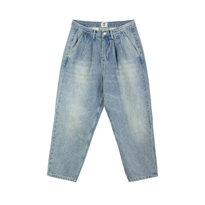 Washed Effect Regular Jeans Korean Street Fashion Jeans By IDLT Shop Online at OH Vault