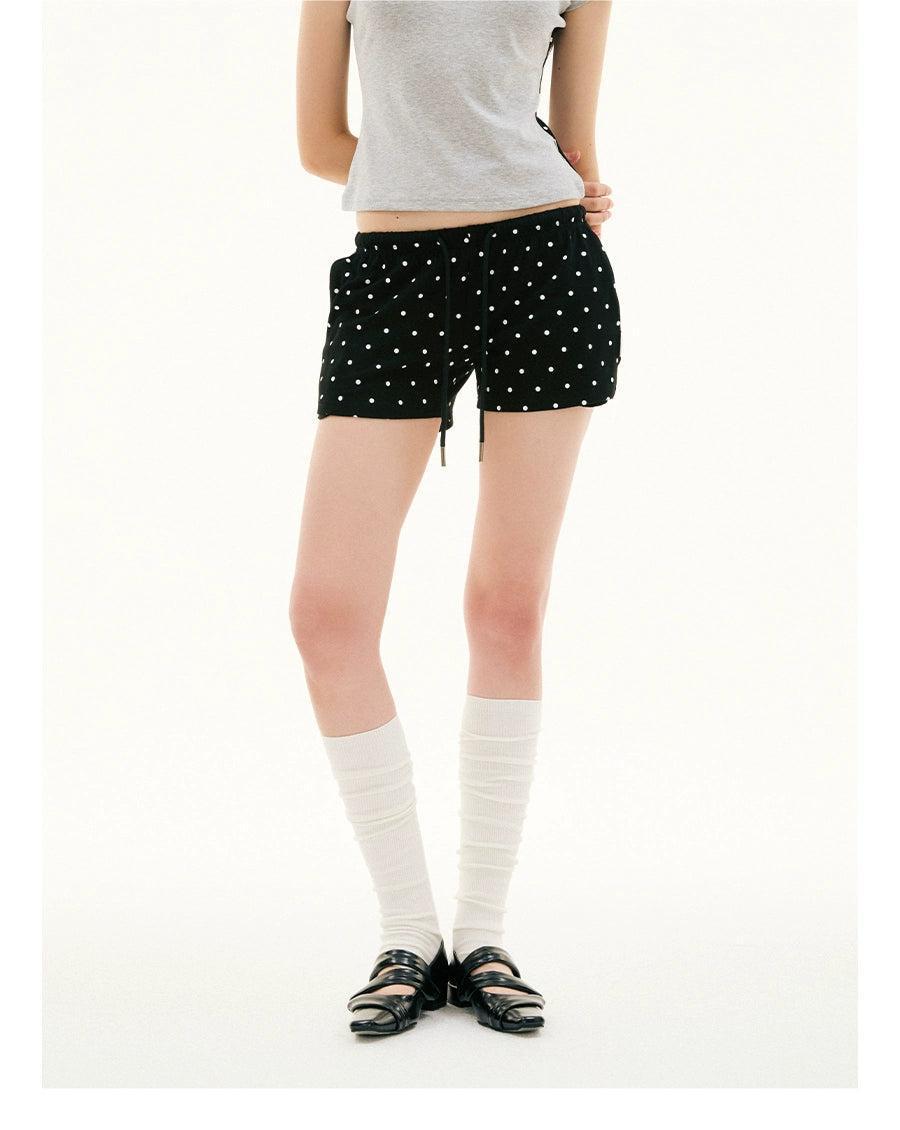 Elastic Waist Polka Dots Shorts Korean Street Fashion Shorts By Funky Fun Shop Online at OH Vault