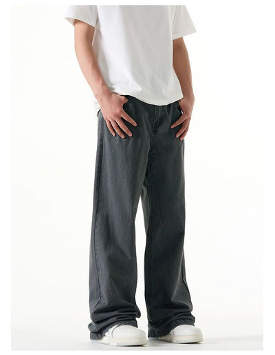 Seam Detail Clean Fit Jeans Korean Street Fashion Jeans By A PUEE Shop Online at OH Vault