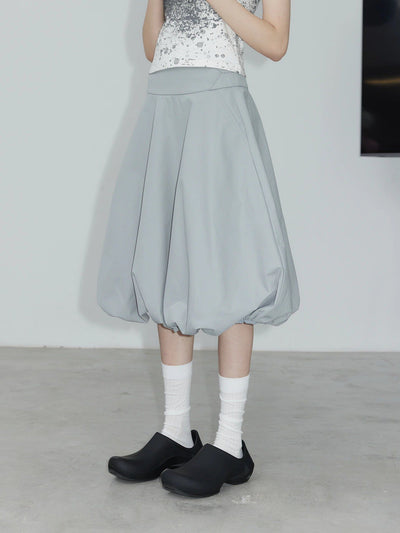 Minimal Balloon Skirt Korean Street Fashion Skirt By 49PERCENT Shop Online at OH Vault