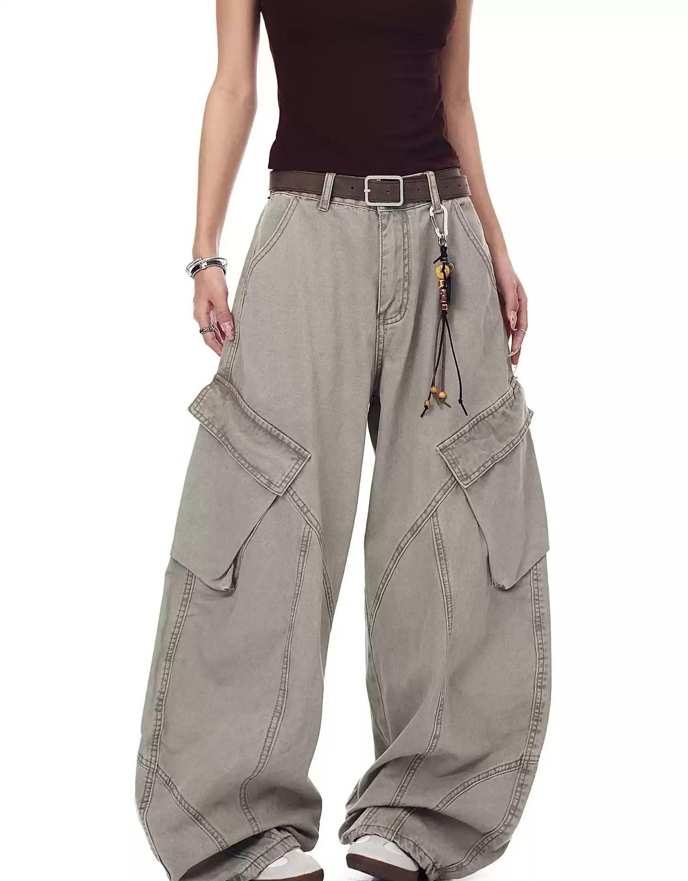 Side Tilt Pockets Washed Jeans Korean Street Fashion Jeans By Blacklists Shop Online at OH Vault