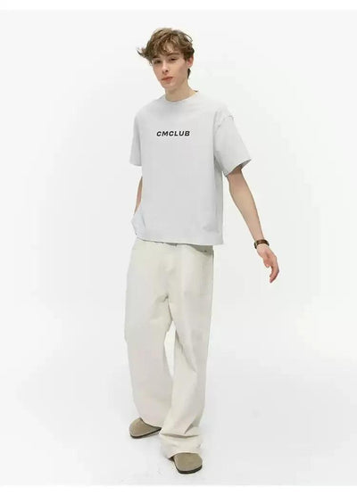 Text Print Casual T-Shirt Korean Street Fashion T-Shirt By Country Moment Shop Online at OH Vault