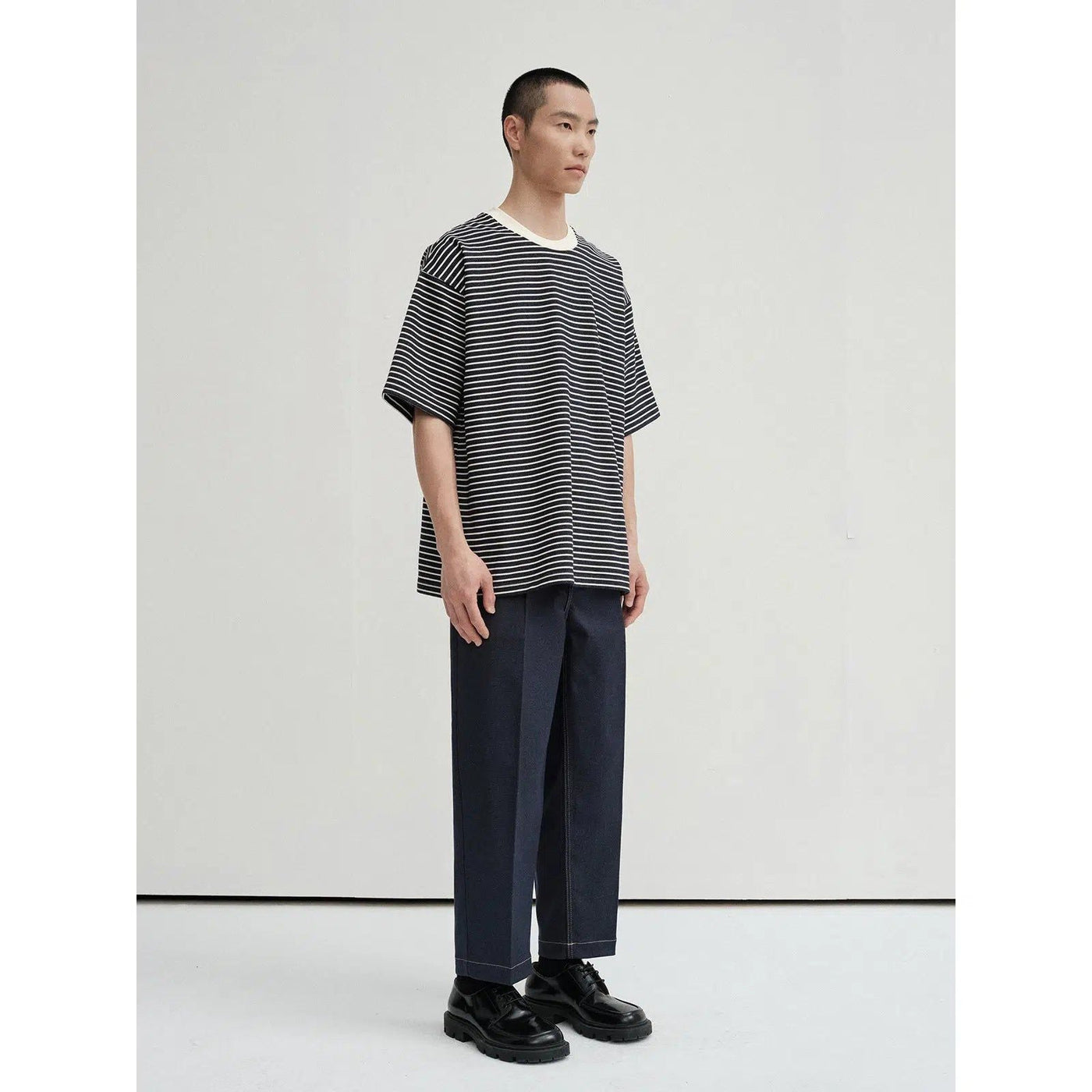 Narrow Stripes T-Shirt Korean Street Fashion T-Shirt By NANS Shop Online at OH Vault