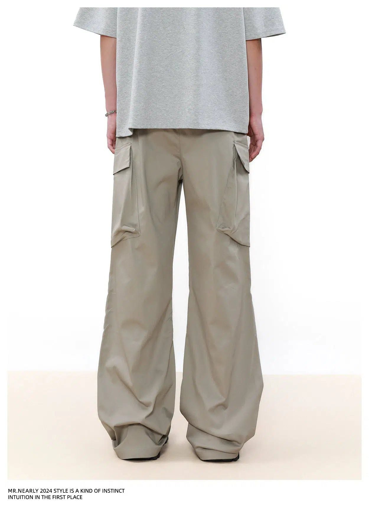 Multi-Pocket Pleats Cargo Pants Korean Street Fashion Pants By Mr Nearly Shop Online at OH Vault