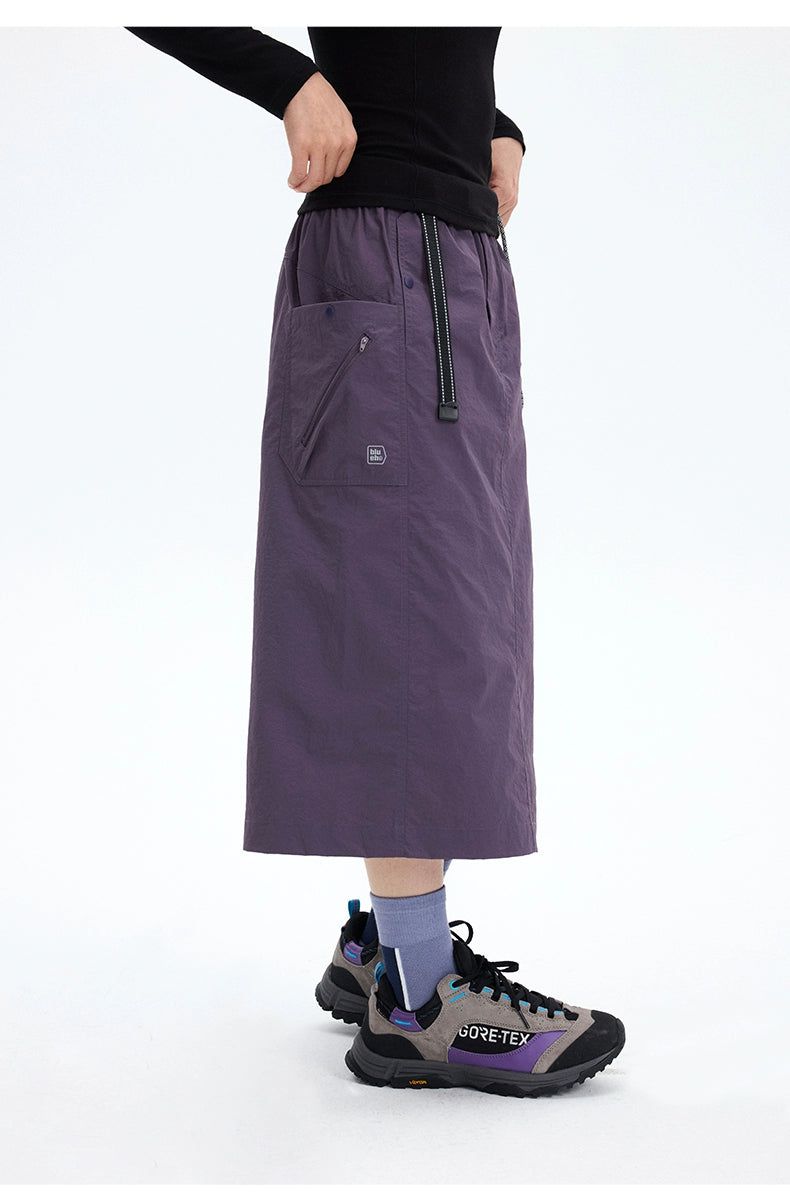 Side Pocket Nylong Skirt Korean Street Fashion Skirt By Nothing But Chill Shop Online at OH Vault