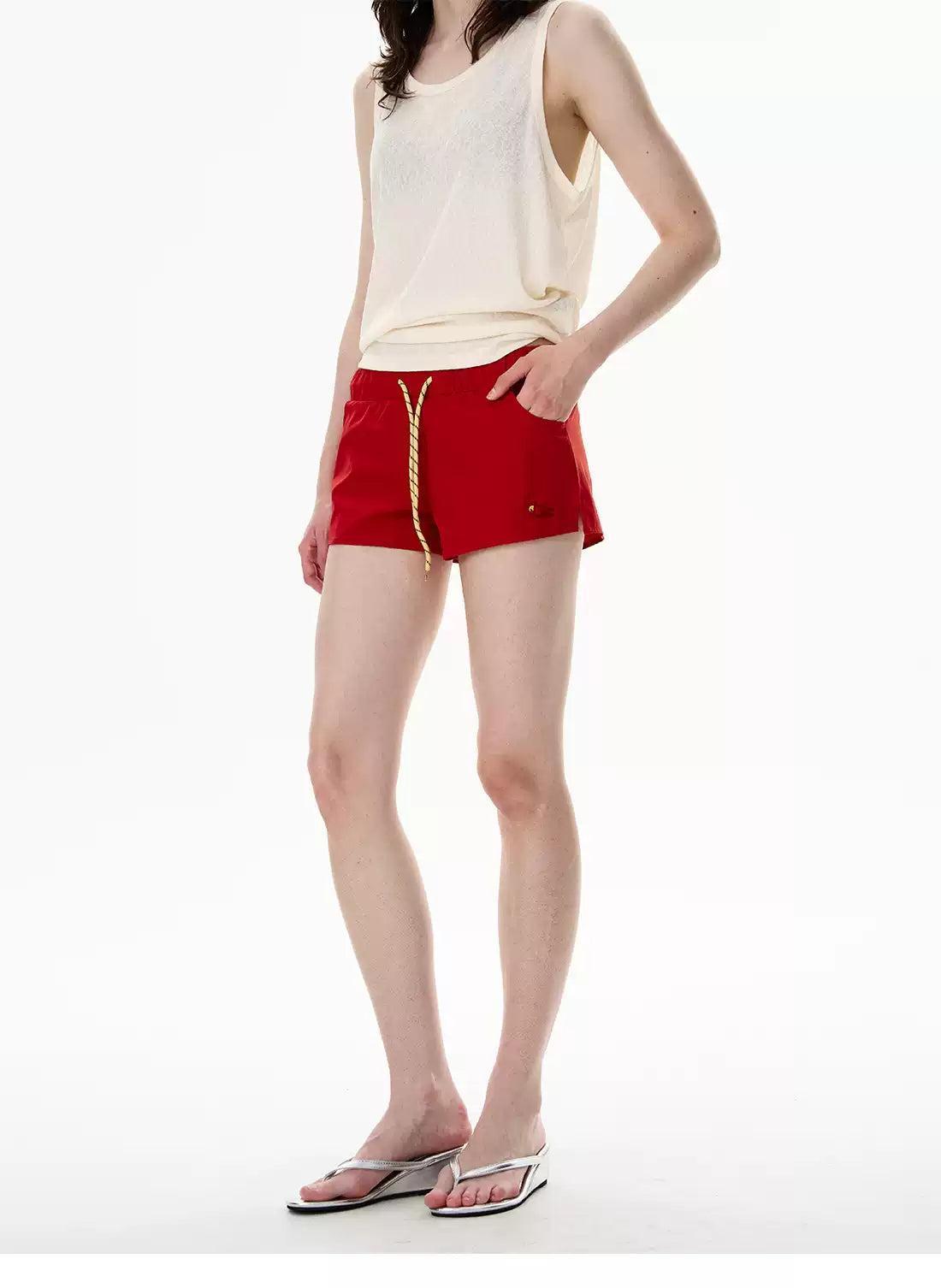 Drawstring Sporty Shorts Korean Street Fashion Shorts By 77Flight Shop Online at OH Vault
