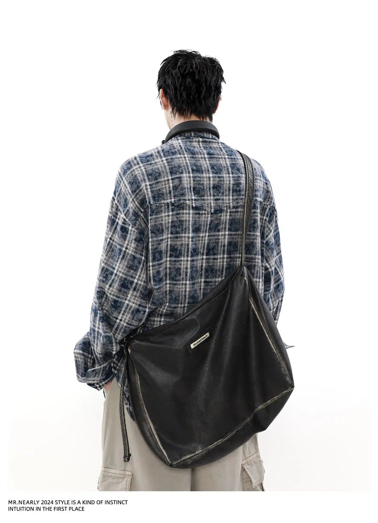 Distressed Plaid Shirt Korean Street Fashion Shirt By Mr Nearly Shop Online at OH Vault