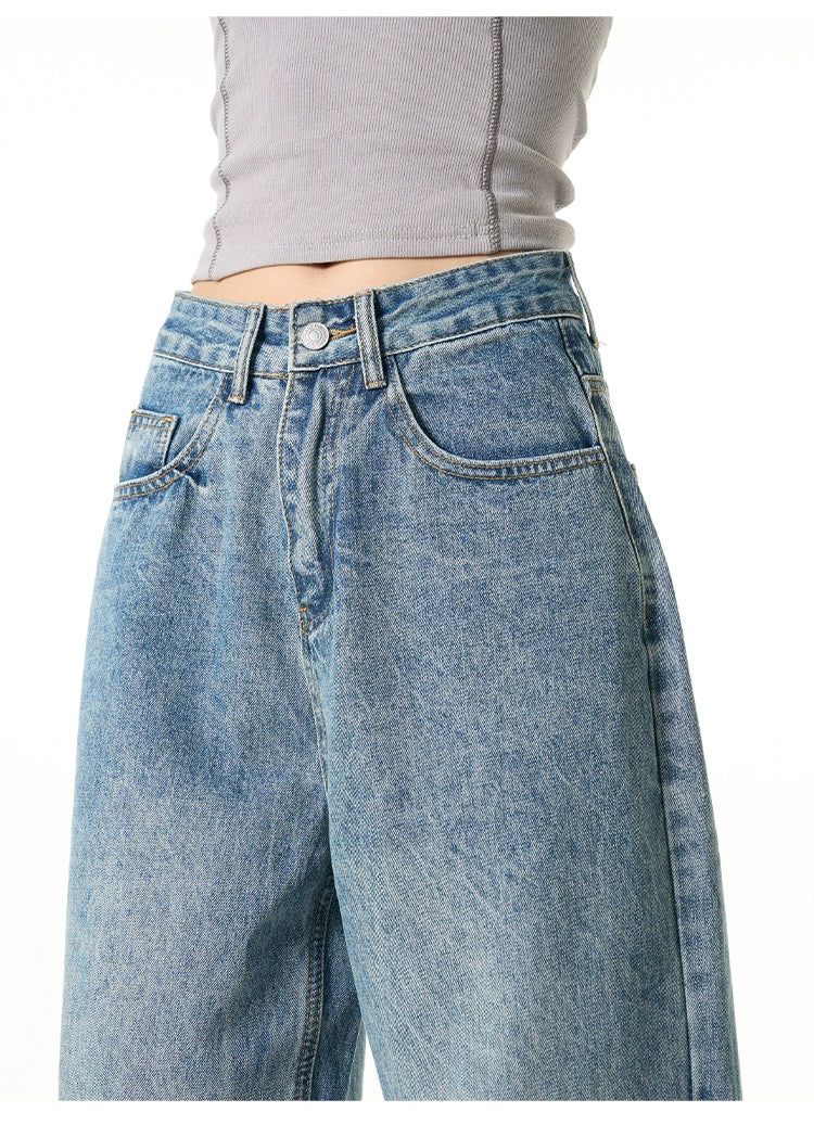 Oversized Wide Leg Jeans Korean Street Fashion Jeans By 77Flight Shop Online at OH Vault