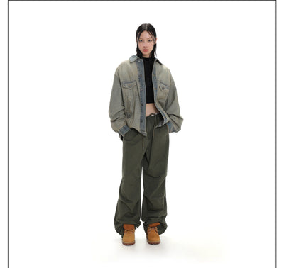 Wide Shoulder Denim Jacket Korean Street Fashion Jacket By Mason Prince Shop Online at OH Vault