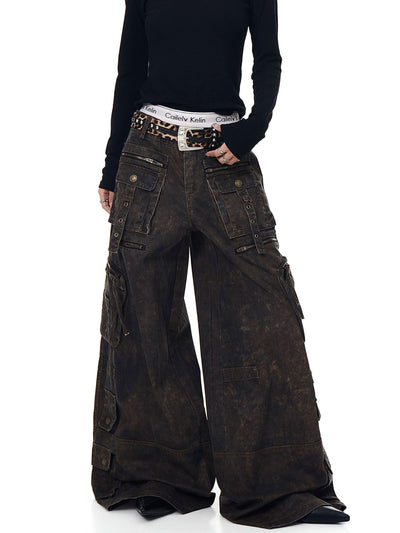 Buttoned Multiple Detail Pants Korean Street Fashion Pants By Blacklists Shop Online at OH Vault