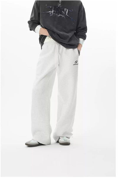 Drawstring Straight Leg Sweatpants Korean Street Fashion Pants By JHYQ Shop Online at OH Vault