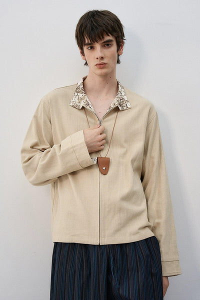 Clean Fit Stand Collar Zipped Jacket Korean Street Fashion Jacket By MaxDstr Shop Online at OH Vault