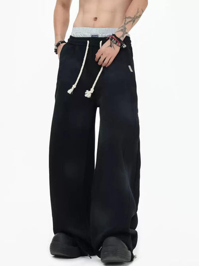 Structured White Drawstring Sweatpants Korean Street Fashion Pants By INS Korea Shop Online at OH Vault