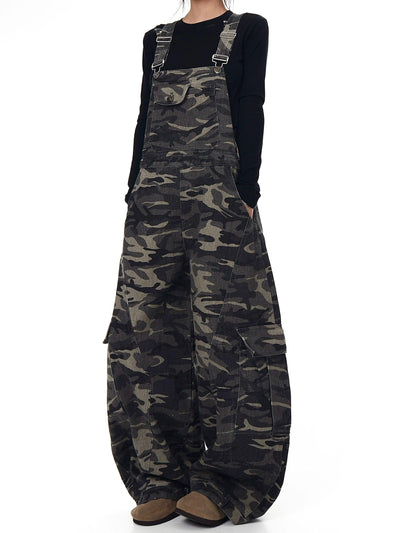 Camouflage Print Overall Korean Street Fashion Overall By Blacklists Shop Online at OH Vault