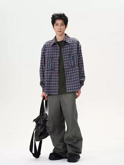 Classic Buttons Checked Shirt Korean Street Fashion Shirt By 77Flight Shop Online at OH Vault