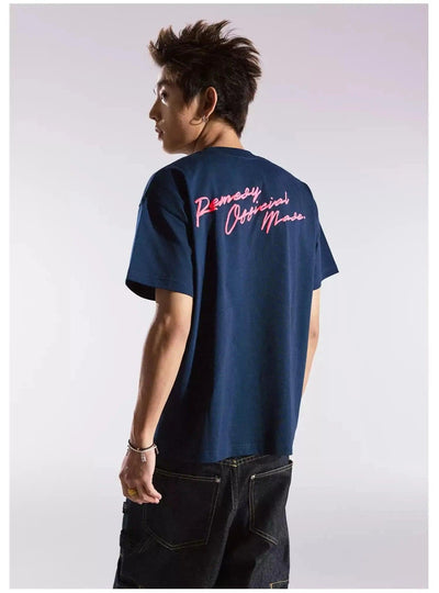 Basic Logo T-Shirt Korean Street Fashion T-Shirt By Remedy Shop Online at OH Vault