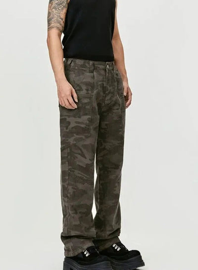 Camouflage Slim Fit Pants Korean Street Fashion Pants By Made Extreme Shop Online at OH Vault