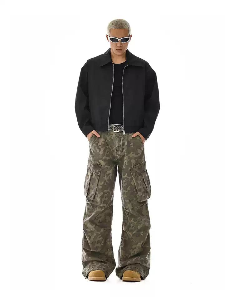 Tilt Pockets Camouflage Jeans Korean Street Fashion Jeans By MEBXX Shop Online at OH Vault