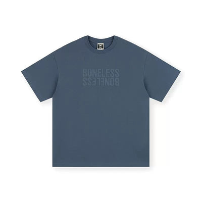 Subtle Logo Print T-Shirt Korean Street Fashion T-Shirt By Boneless Shop Online at OH Vault