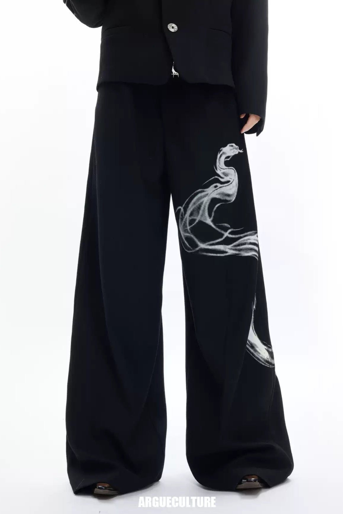 Smoke Snake Graphic Pants Korean Street Fashion Pants By Argue Culture Shop Online at OH Vault