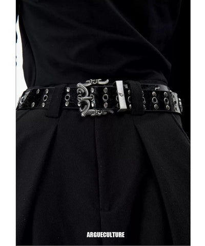 Multi-Detail Waist Belt Korean Street Fashion Belt By Argue Culture Shop Online at OH Vault