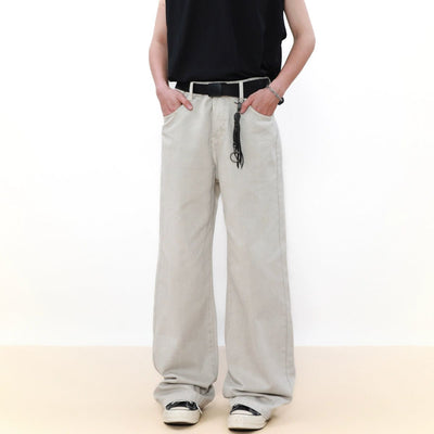 Versatile Regular Fit Buttoned Jeans Korean Street Fashion Jeans By Mr Nearly Shop Online at OH Vault