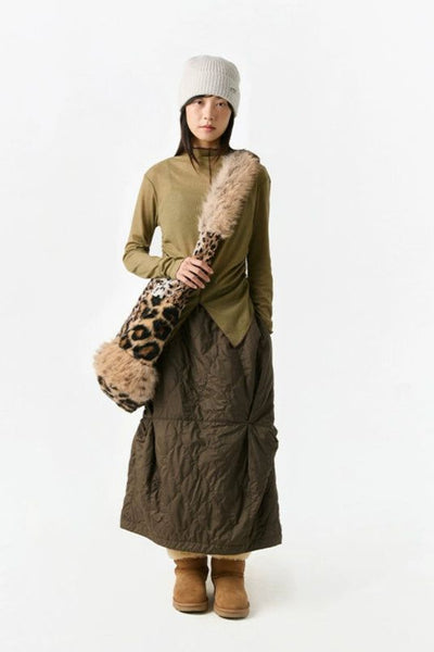 Animal Print Spliced Faux Fur Bag Korean Street Fashion Bag By Crying Center Shop Online at OH Vault