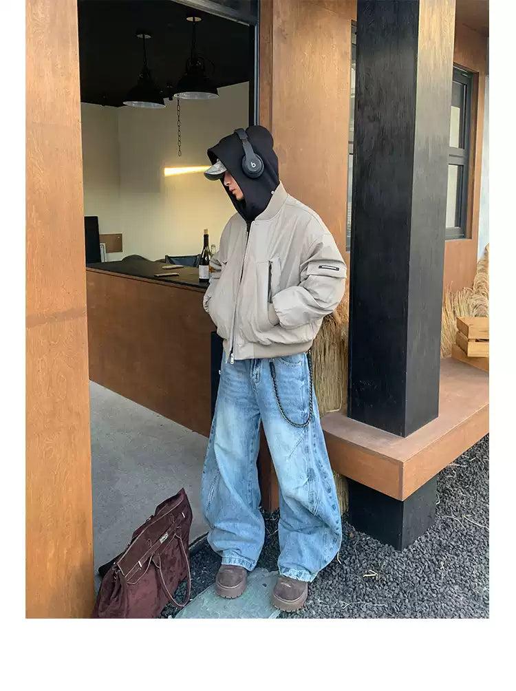 Hooded Padded Bomber Jacket Korean Street Fashion Jacket By Poikilotherm Shop Online at OH Vault