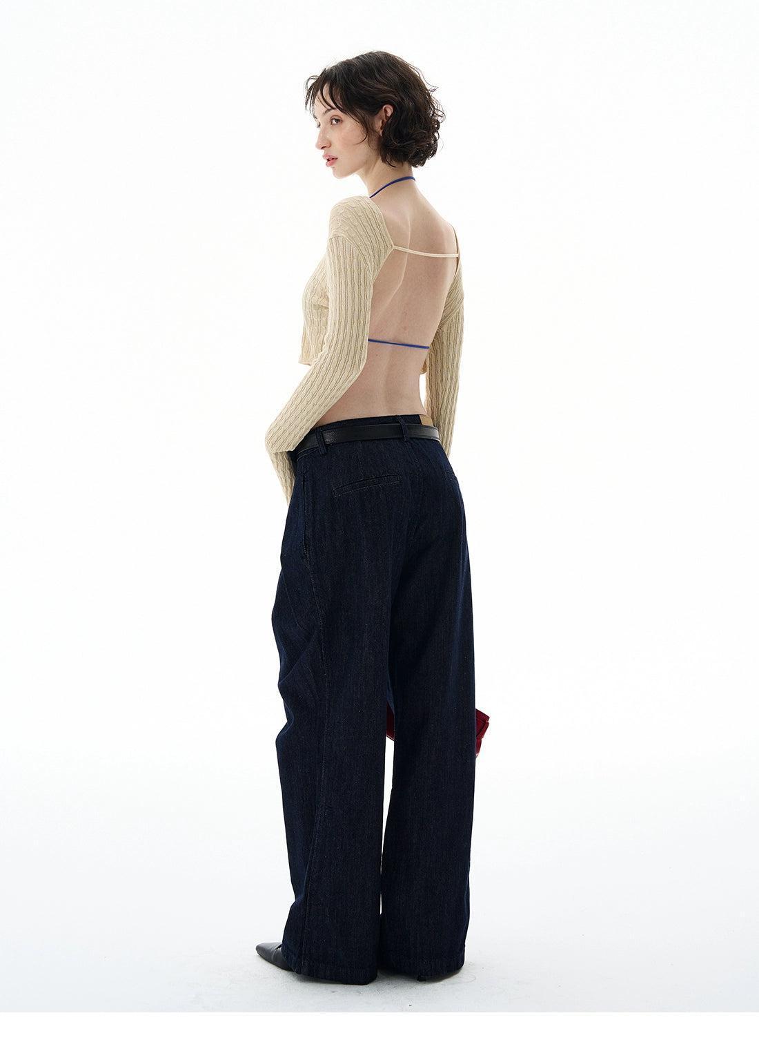 Cable Knit Cropped Thin Sweater Korean Street Fashion Sweater By 77Flight Shop Online at OH Vault