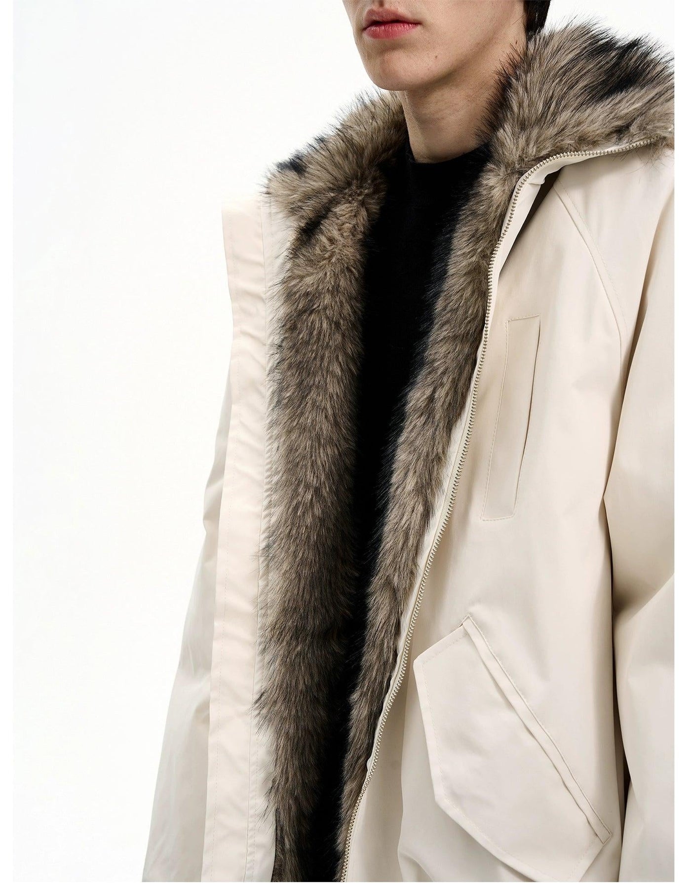 Fur Trimmed Windbreaker Jacket Korean Street Fashion Jacket By MaxDstr Shop Online at OH Vault