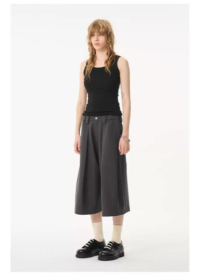 Elastic Waist Versatile Mid-Length Shorts Korean Street Fashion Shorts By Moditec Shop Online at OH Vault