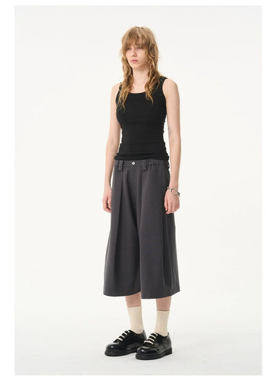 Plated Classic Cropped Pants Korean Street Fashion Pants By Moditec Shop Online at OH Vault