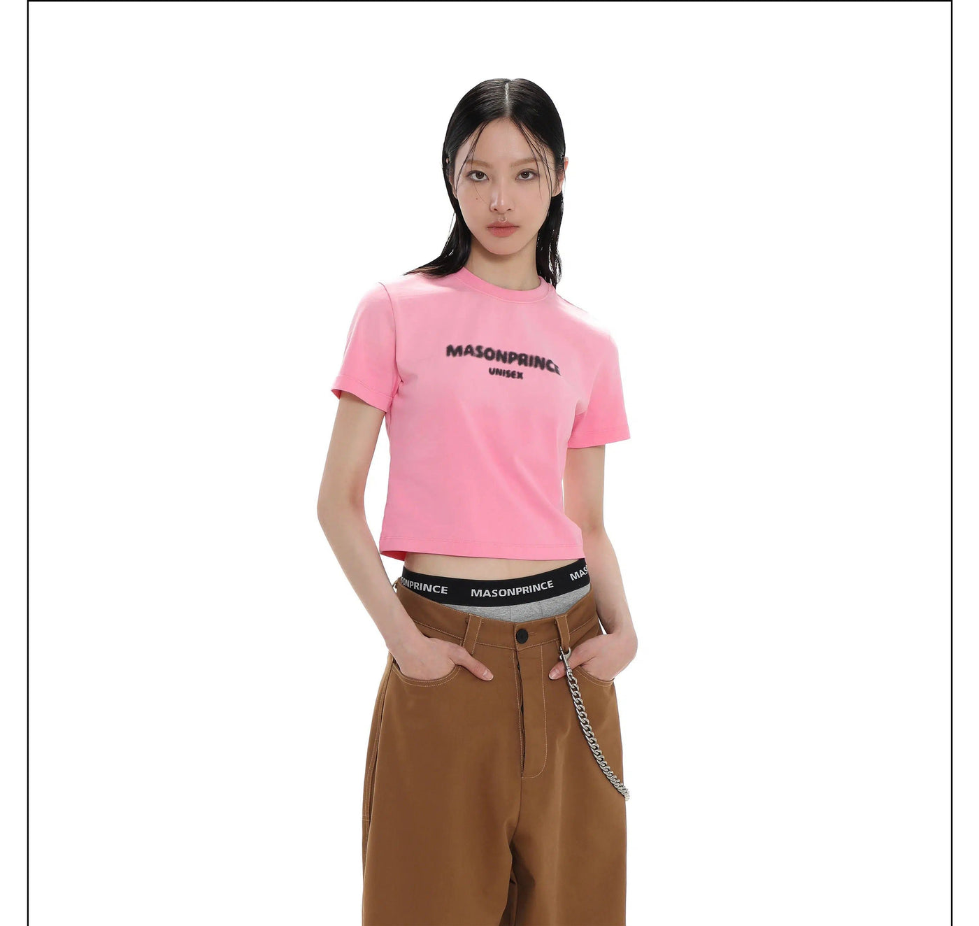 Washed and Cropped T-Shirt Korean Street Fashion T-Shirt By Mason Prince Shop Online at OH Vault