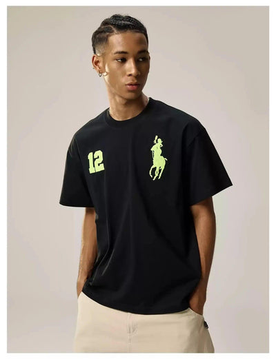 Embroidered Contrast T-Shirt Korean Street Fashion T-Shirt By Remedy Shop Online at OH Vault