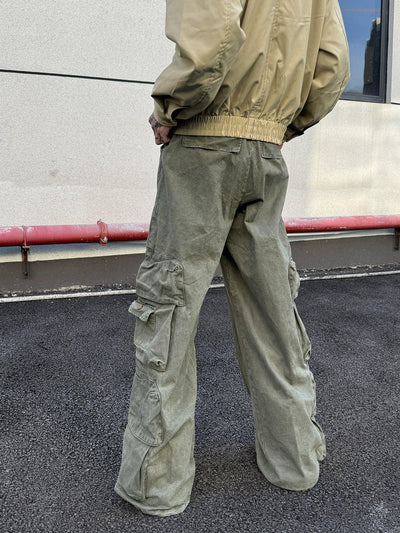 Wide Pockets Cargo Jeans Korean Street Fashion Jeans By Ash Dark Shop Online at OH Vault
