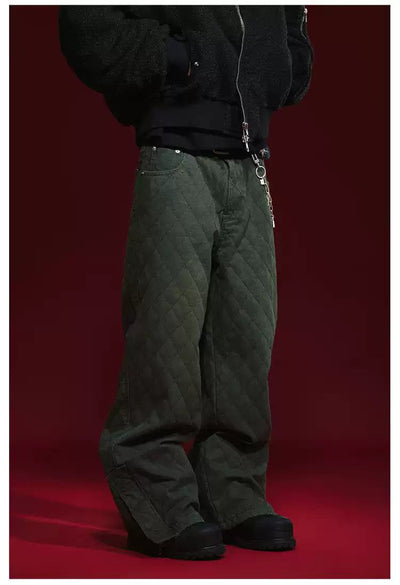 Quilted & Lined Pants Korean Street Fashion Pants By Remedy Shop Online at OH Vault