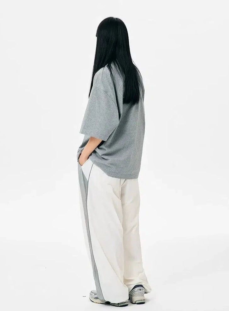 Spliced Side Track Pants Korean Street Fashion Pants By Nothing But Chill Shop Online at OH Vault