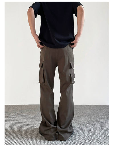 Flap Pocket Cargo Pants Korean Street Fashion Pants By A PUEE Shop Online at OH Vault