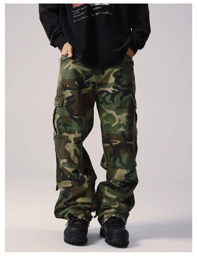 Distressed Camouflage Cargo Pants Korean Street Fashion Pants By Remedy Shop Online at OH Vault