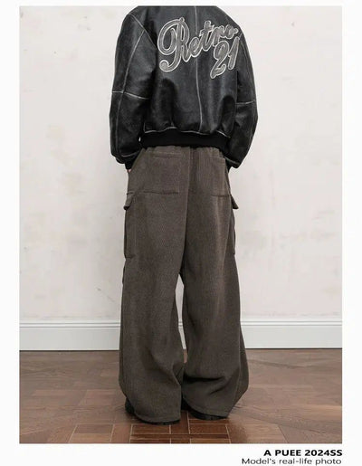 Drawstring Flap Pocket Cargo Pants Korean Street Fashion Pants By A PUEE Shop Online at OH Vault